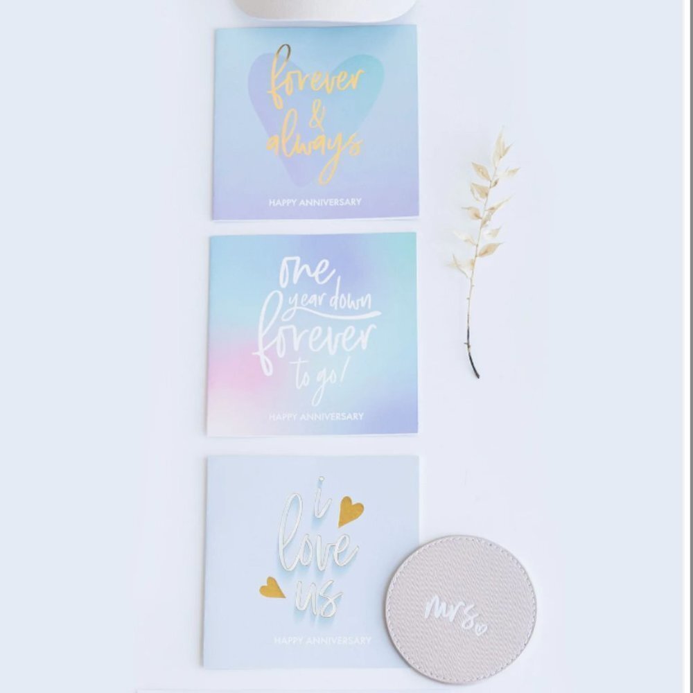 𝅺ROMANTIC Anniversary Card Set